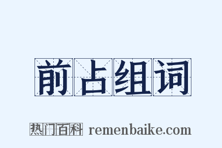 前占组词是什么意思的图片